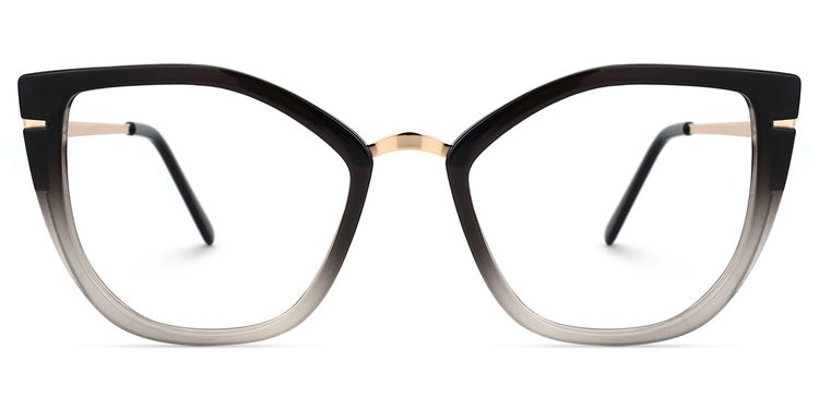 Tabrieah Black-Gray Cat eye Glasses