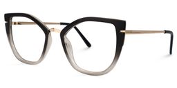Tabrieah Black-Gray Cat eye Glasses1