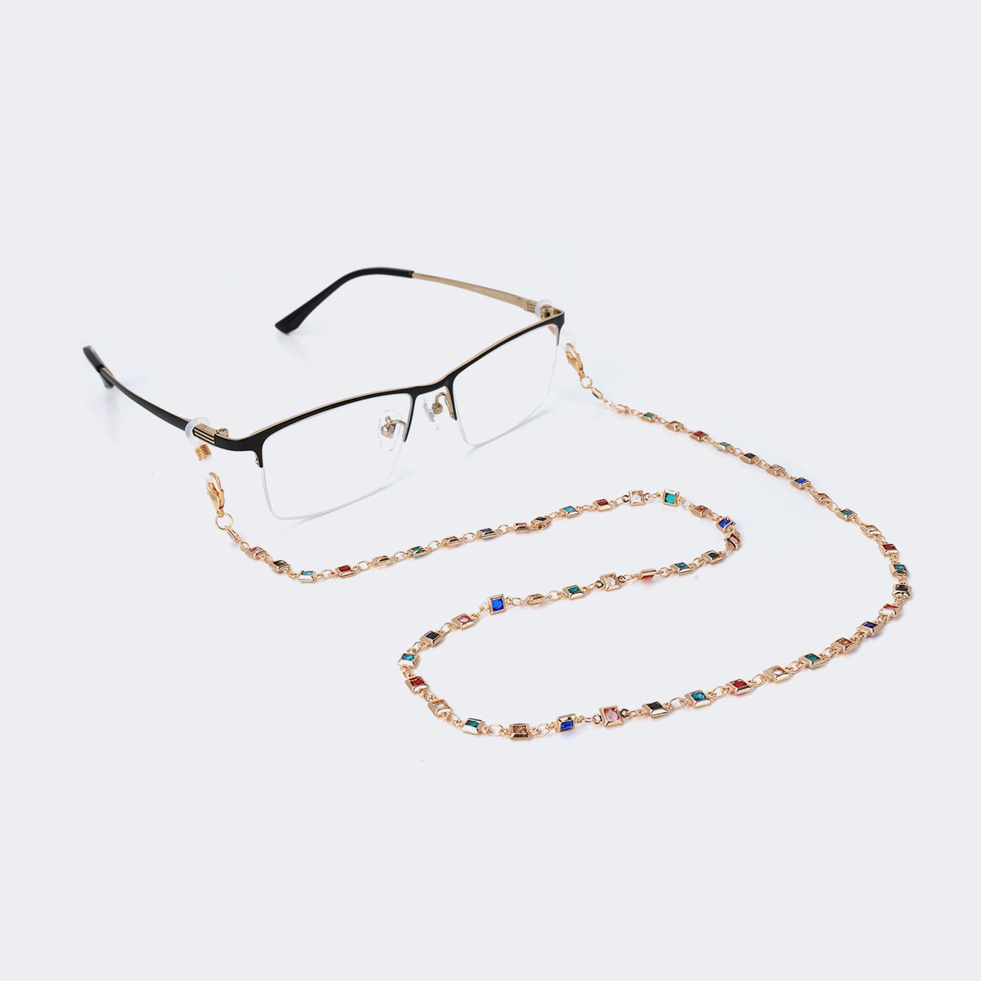 Beautiful Multicolor Diamond Eyeglasses Chains | Zeelool Glasses0