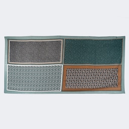 Vintage Four Seasons Available Black-Green Scarves0