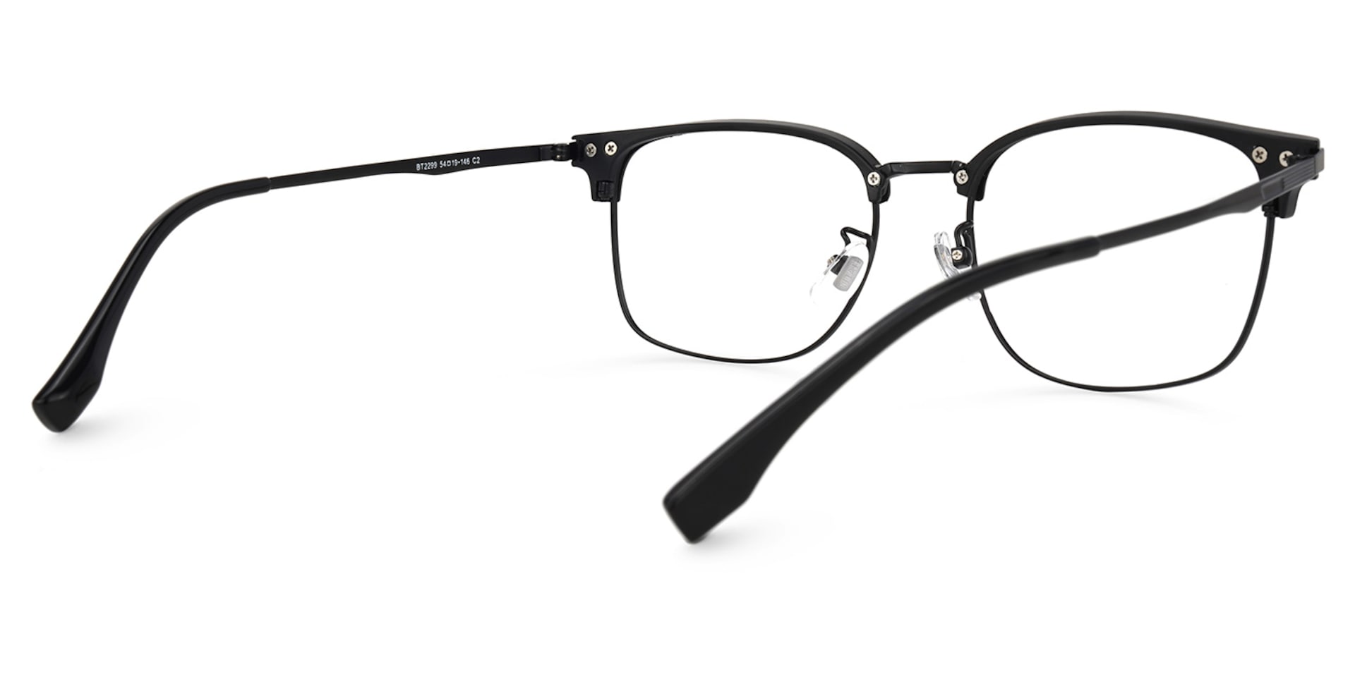 Turkessa Browline Black Glasses | Zeelool Glasses3
