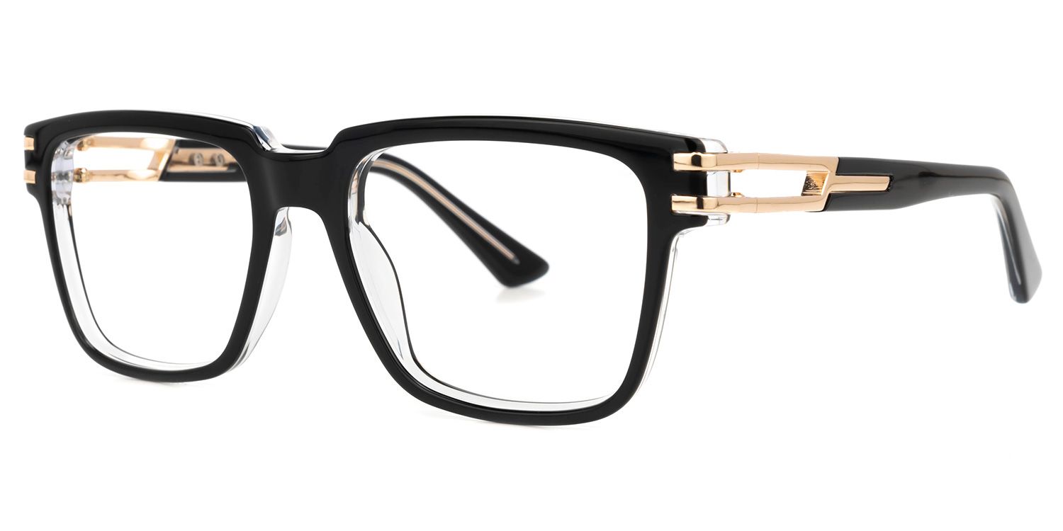 Jennie Square Black Glasses | Zeelool Glasses1