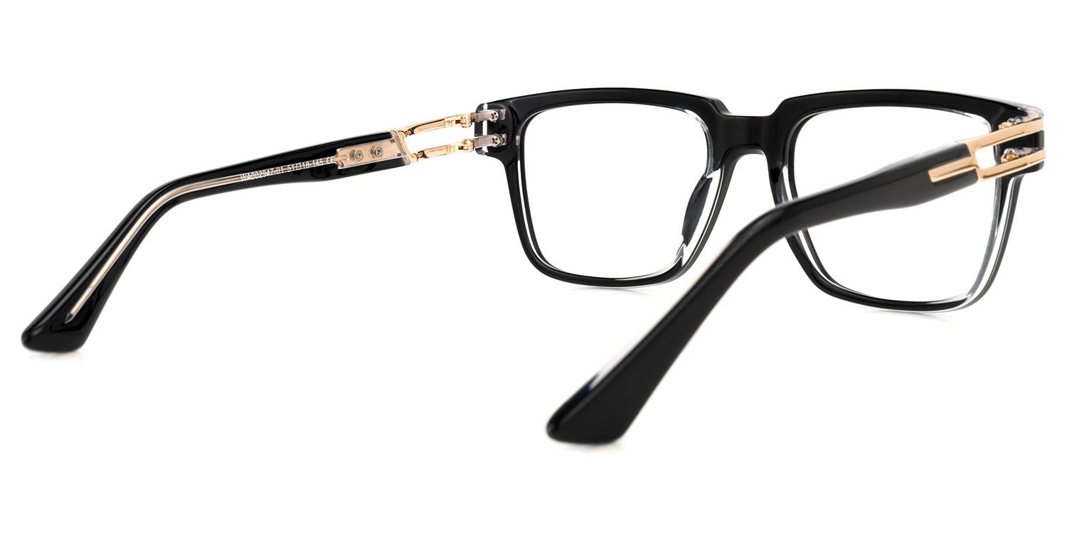 Jennie Square Black Glasses | Zeelool Glasses3