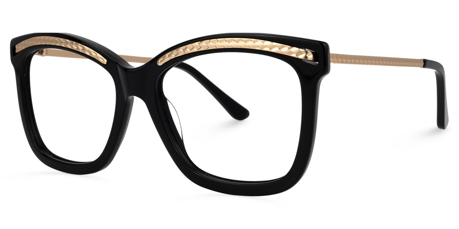 Pollard Cateye Black Glasses | Zeelool Glasses1