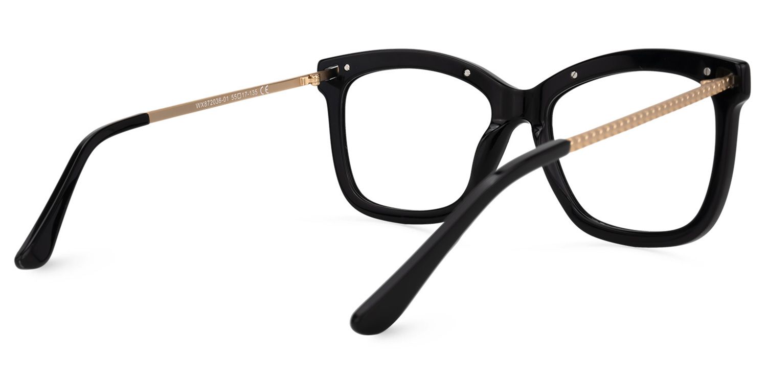 Pollard Cateye Black Glasses | Zeelool Glasses3