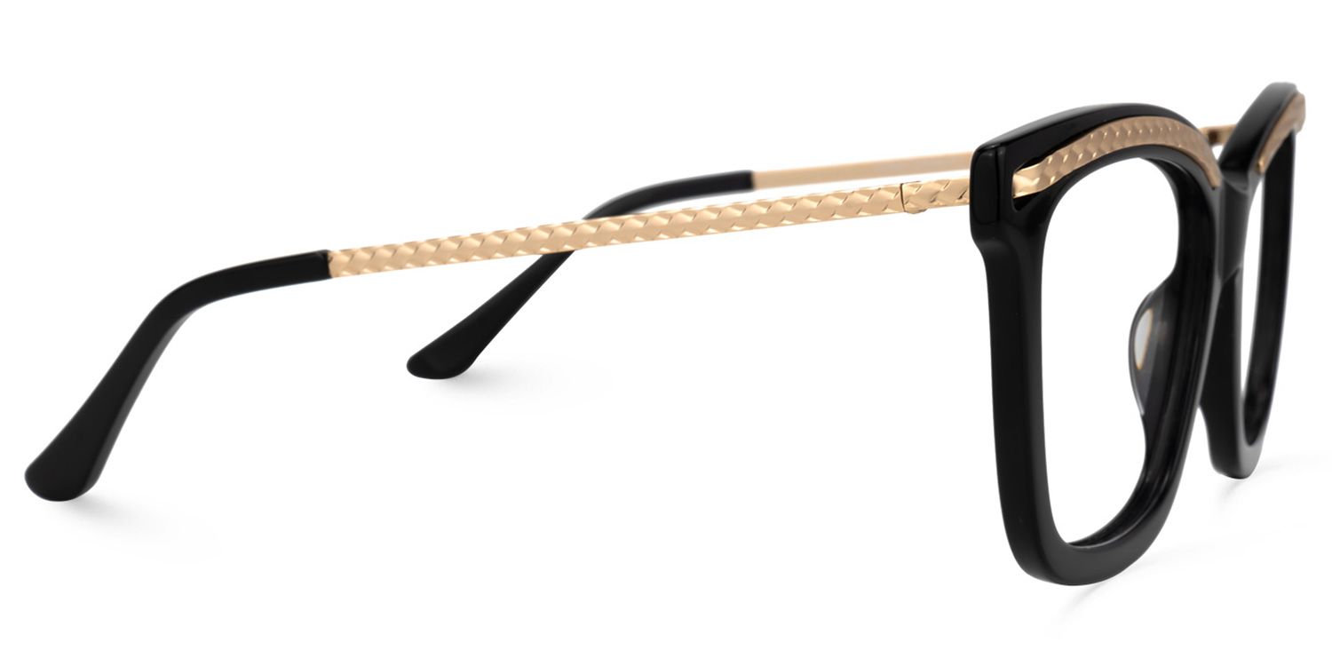 Pollard Cateye Black Glasses | Zeelool Glasses2