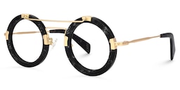 Talkami Round Black Glasses1