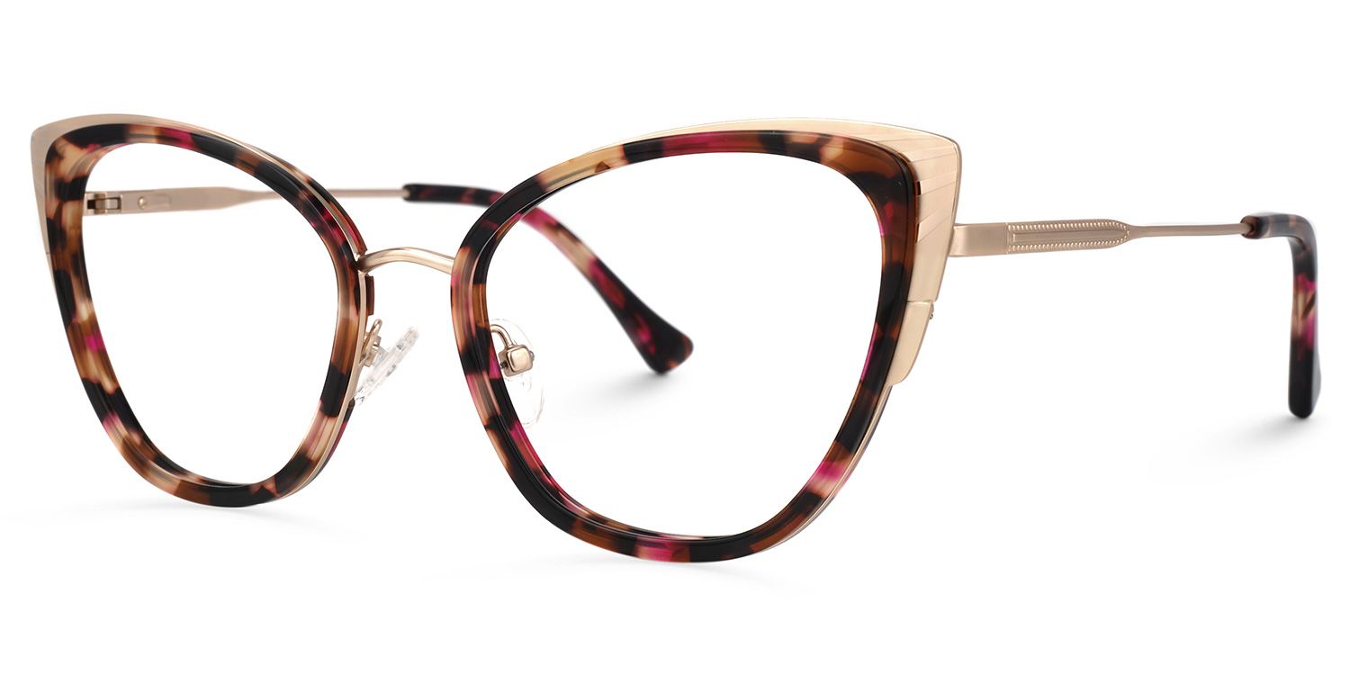 Monik Cateye Red-Tortoise Glasses | Zeelool Glasses1