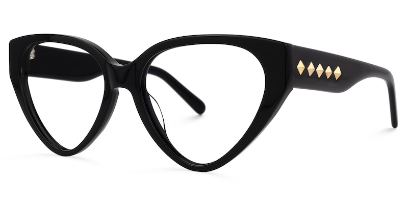 Marshea Geometric Black Glasses | Zeelool Glasses1