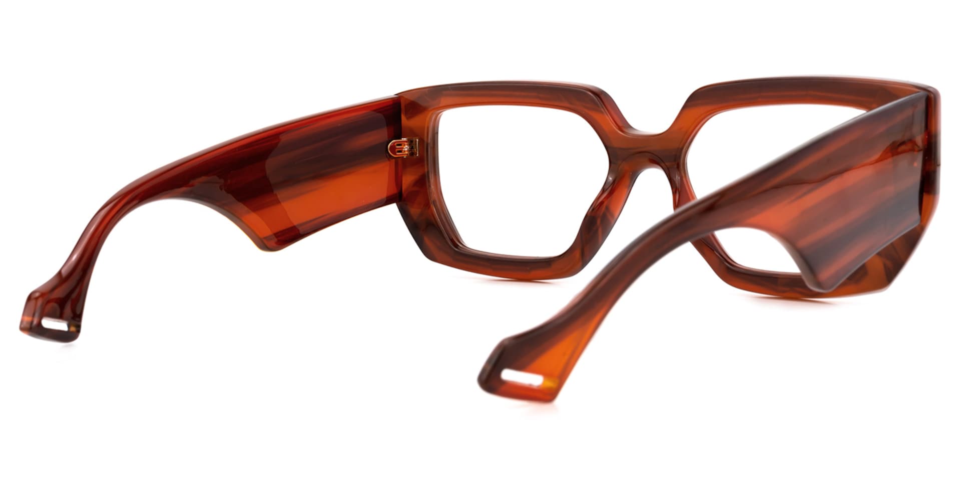 Claphan Geometric Brown Glasses | Zeelool Glasses3