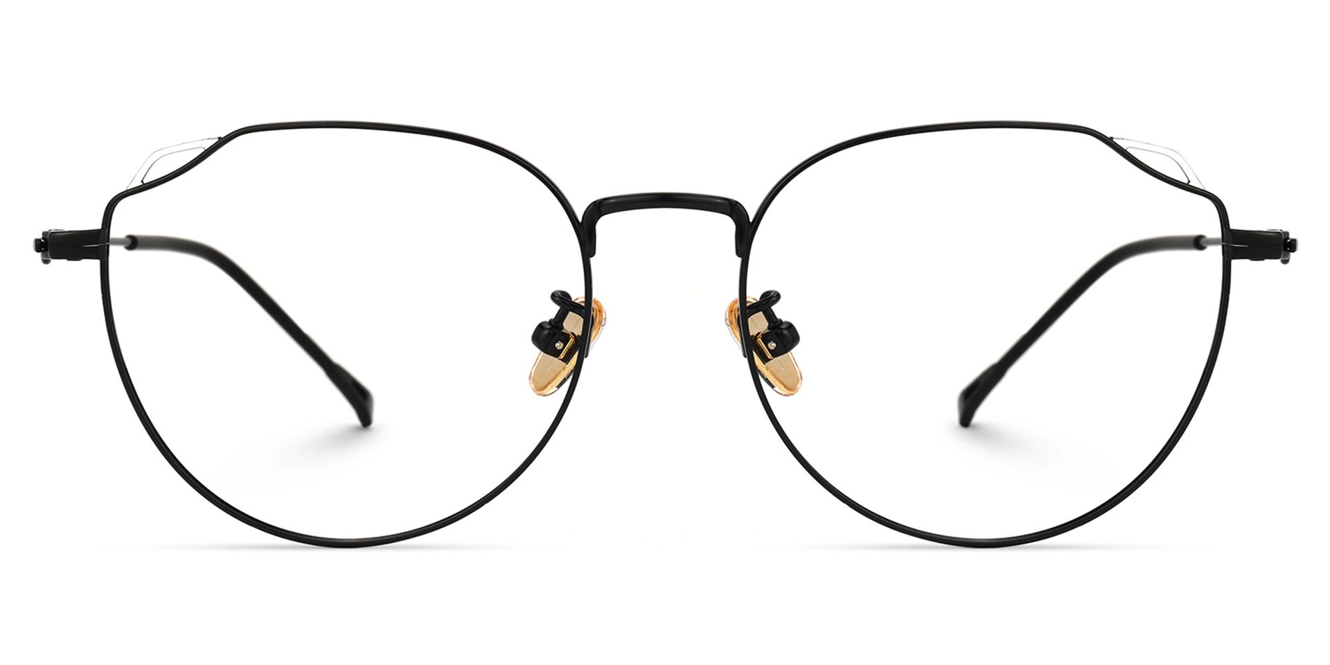 Strader Geometric Black Glasses | Zeelool Glasses0