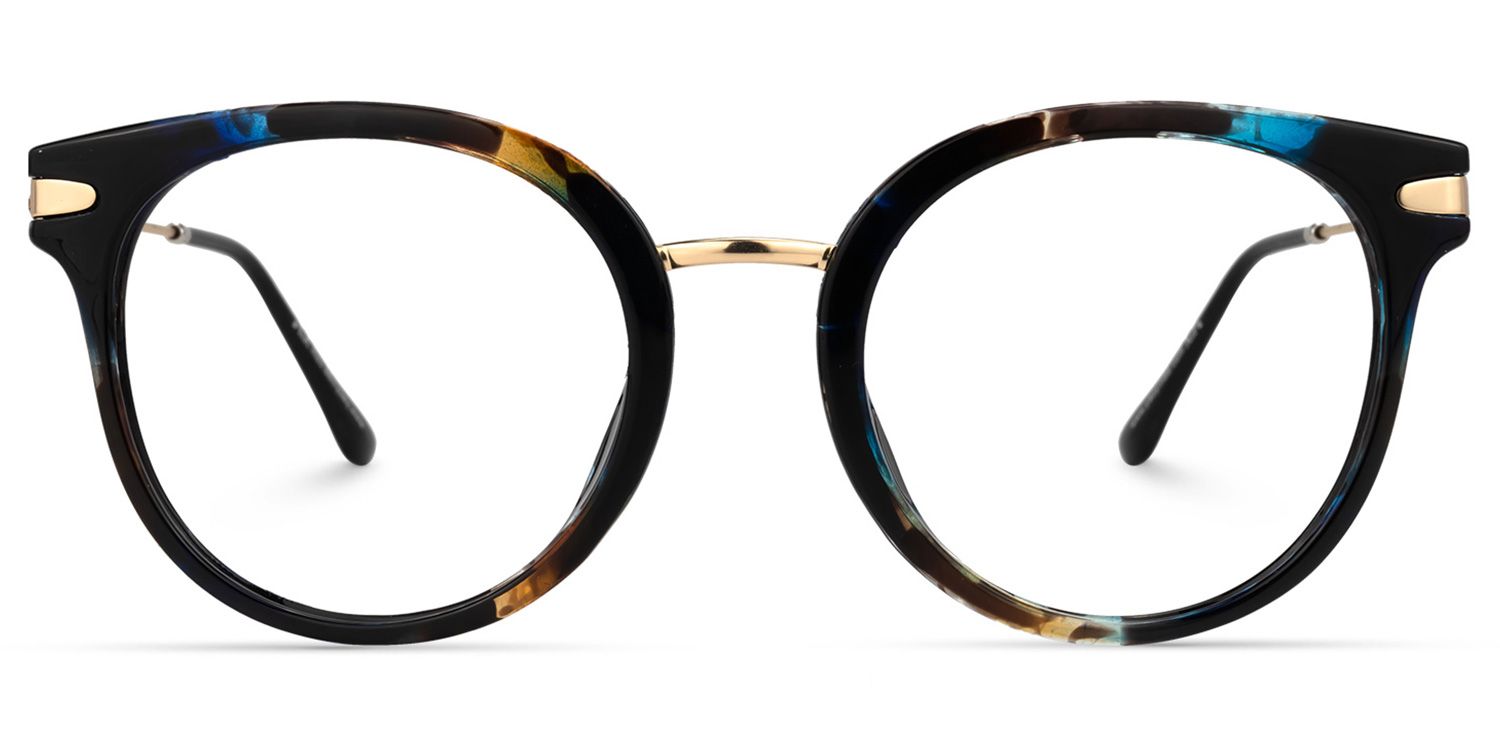 Kalinda Round Floral Glasses | Zeelool Glasses0