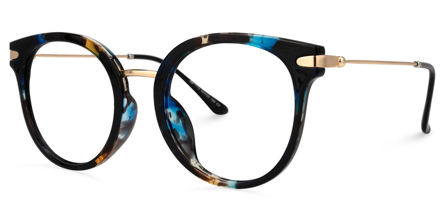 Kalinda Round Floral Glasses | Zeelool Glasses1