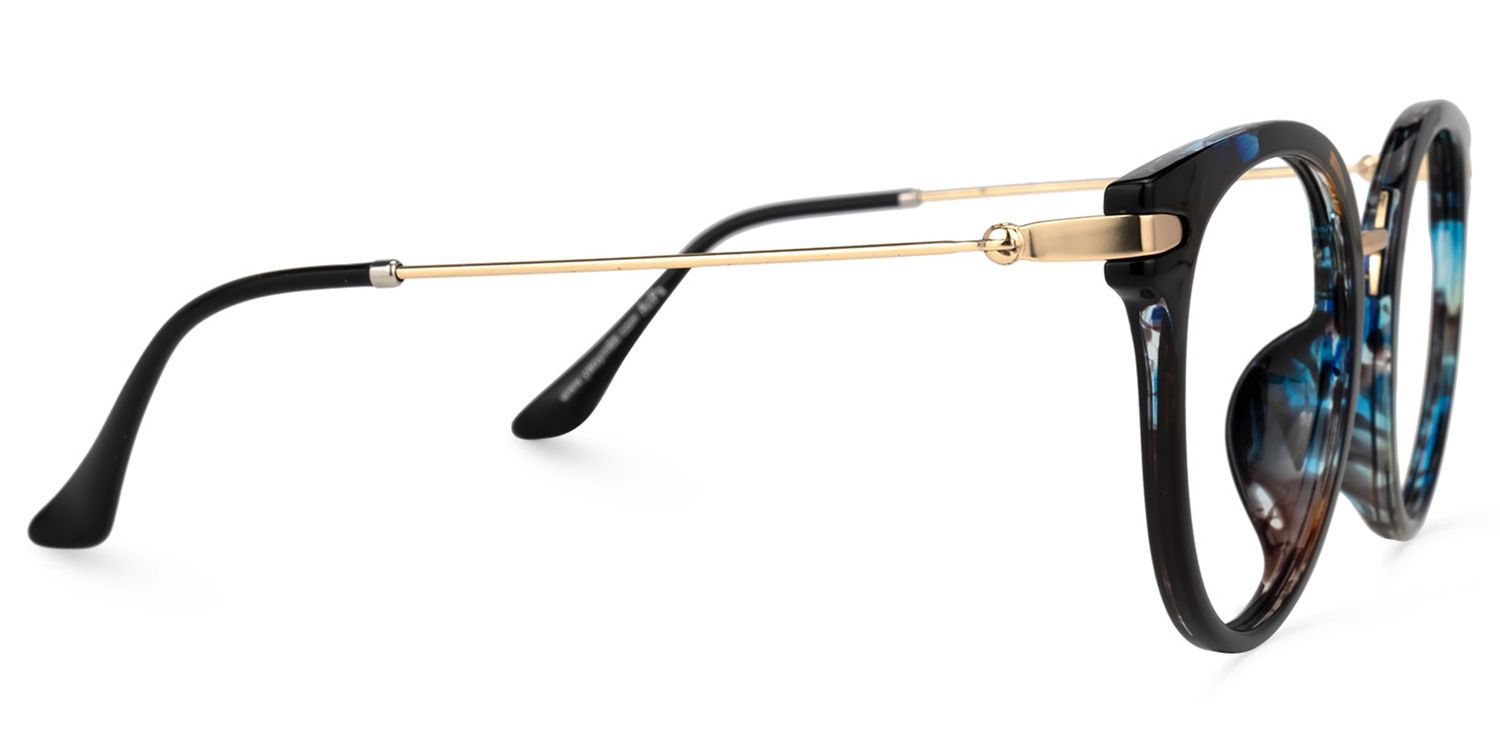 Kalinda Round Floral Glasses | Zeelool Glasses2