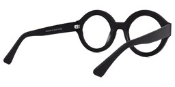 Goenner Round Black Glasses3