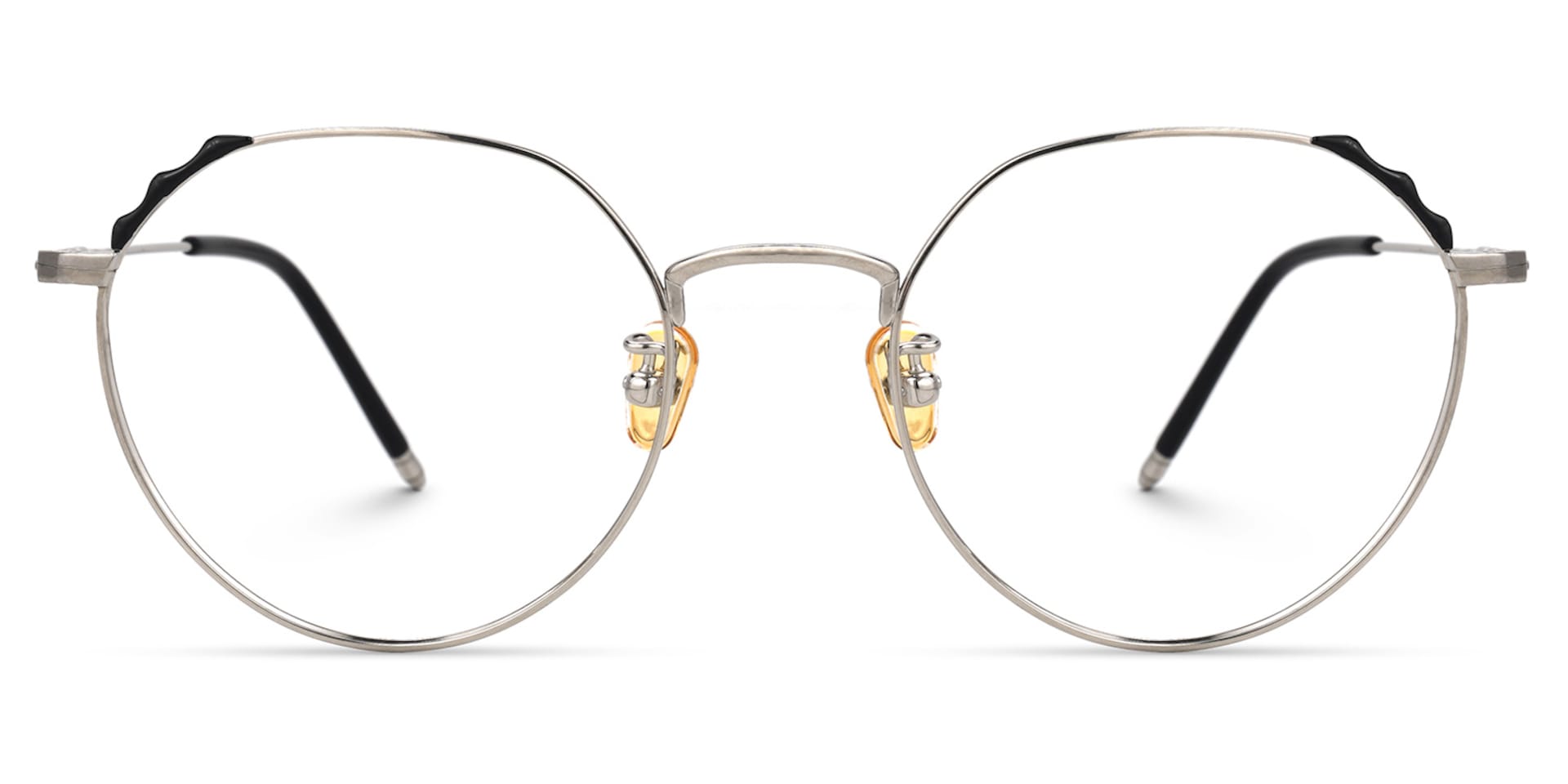Riddle Geometric Silver Glasses | Zeelool Glasses0