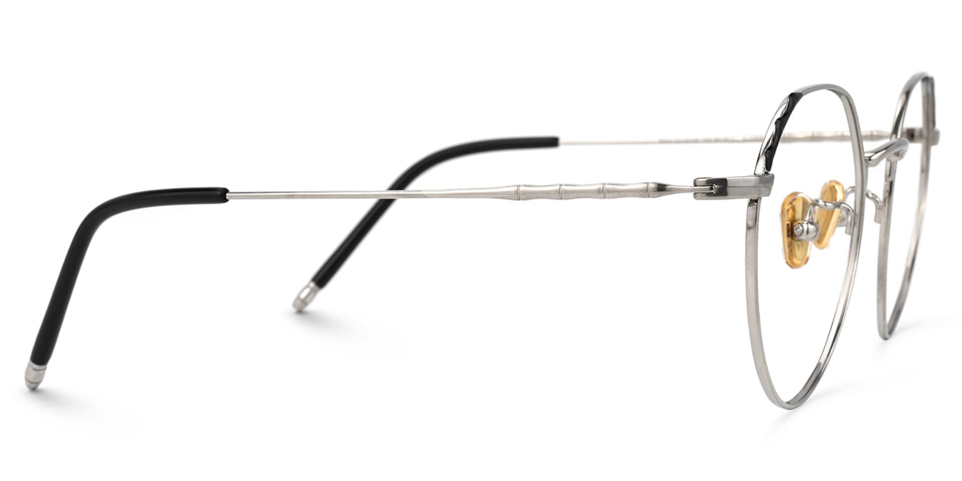 Riddle Geometric Silver Glasses | Zeelool Glasses2