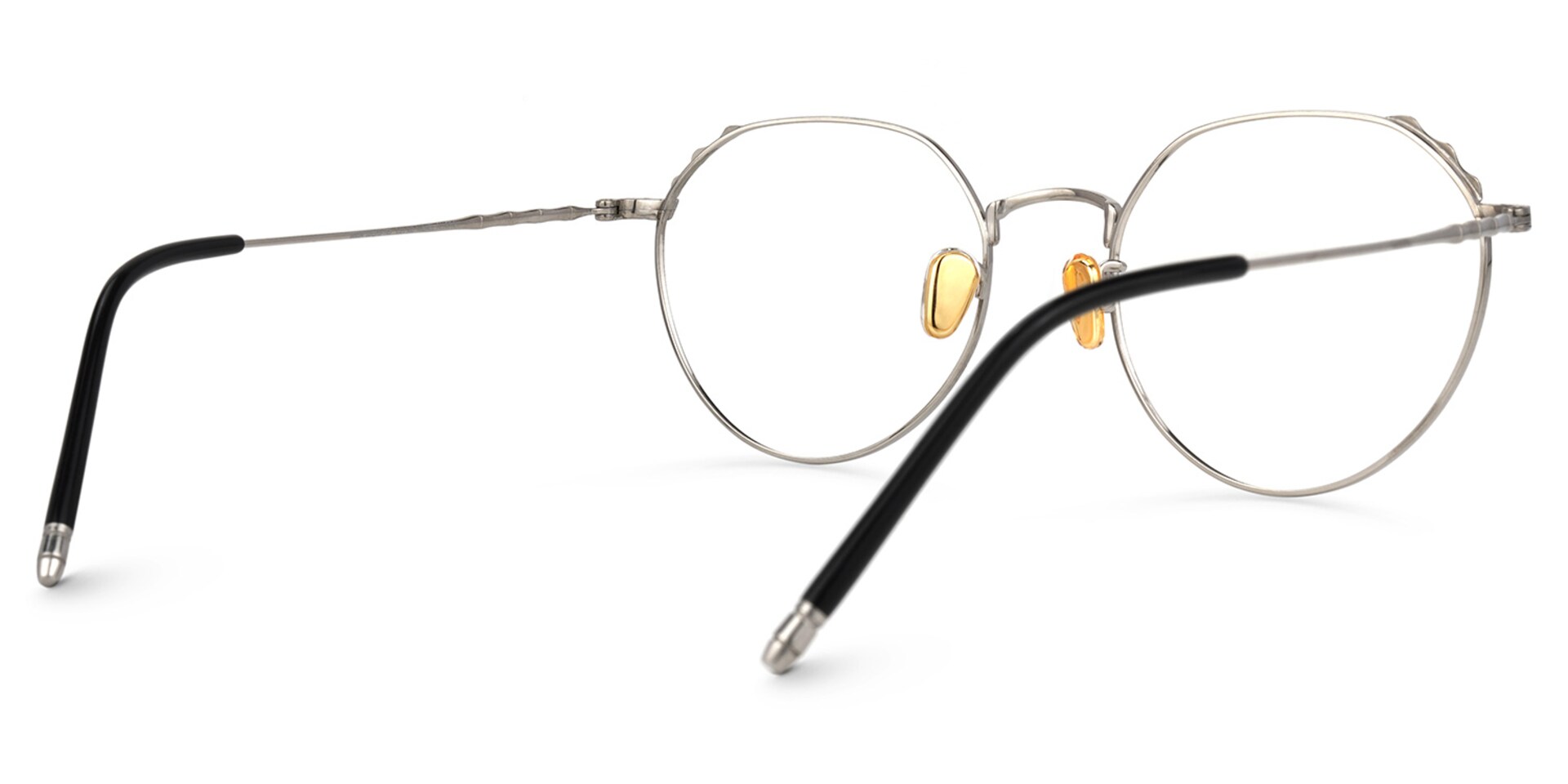 Riddle Geometric Silver Glasses | Zeelool Glasses3