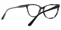 Romkey Cateye Black-White Glasses3