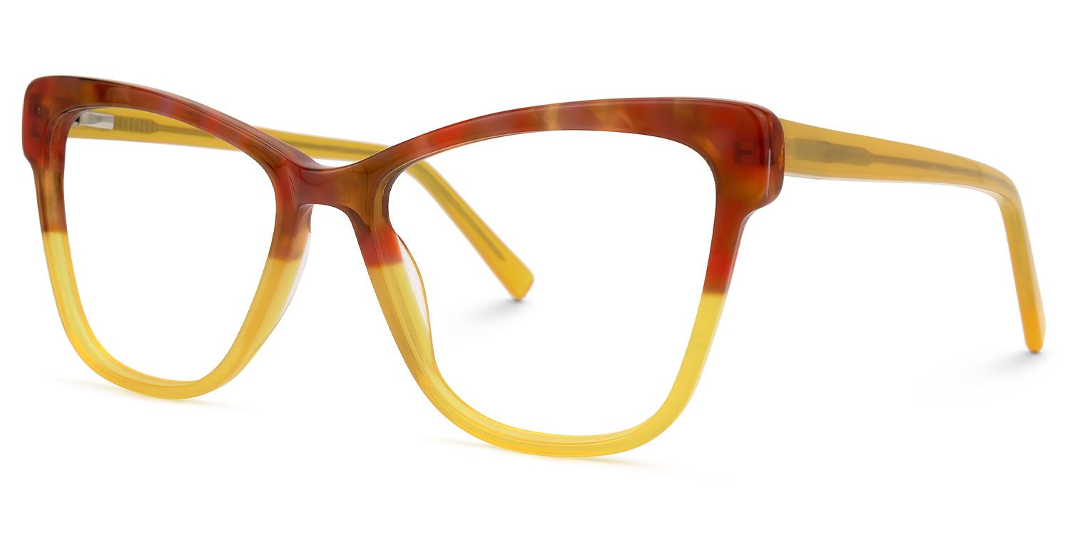 Sharlette Cateye Two-Tone Glasses | Zeelool Glasses1