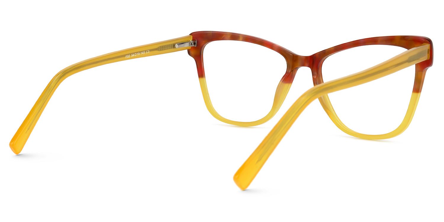 Sharlette Cateye Two-Tone Glasses | Zeelool Glasses2