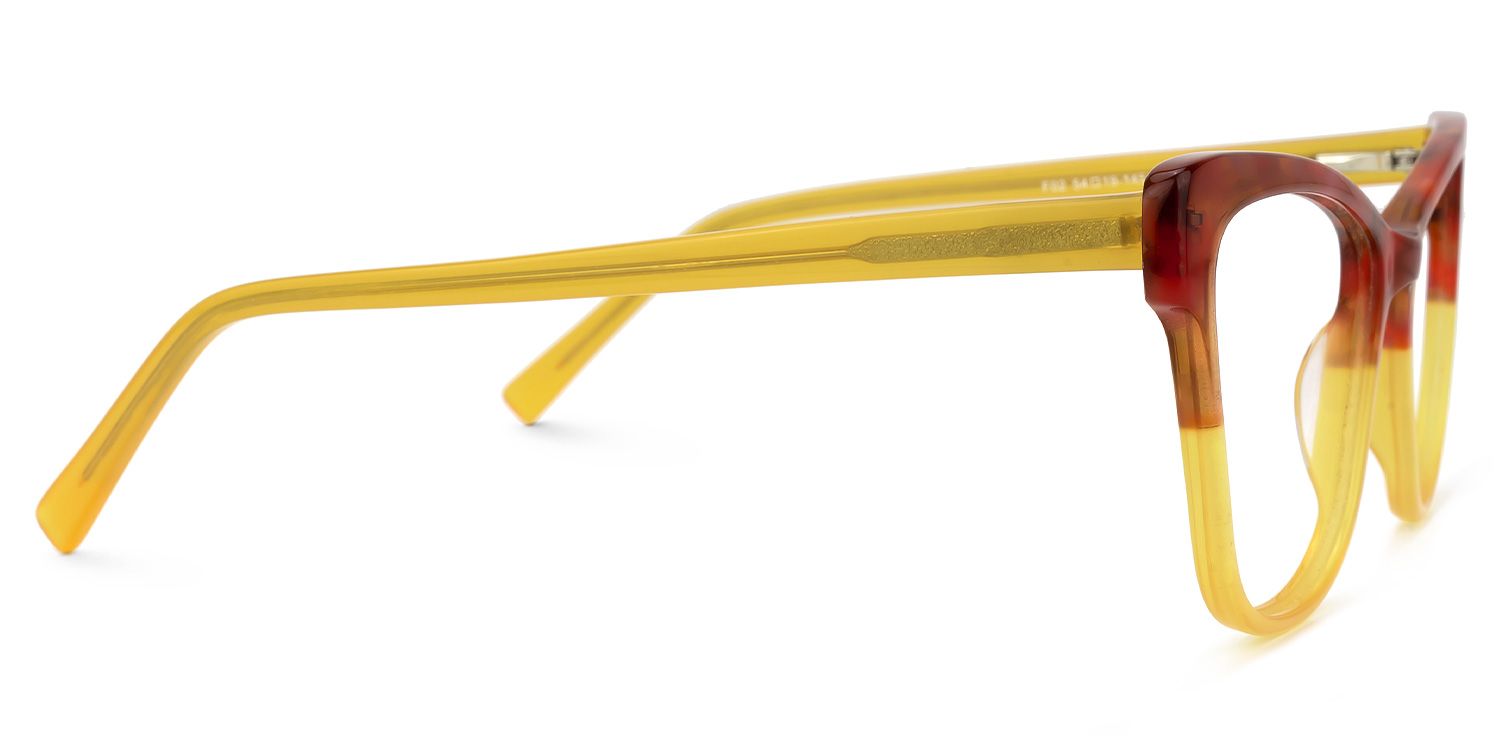 Sharlette Cateye Two-Tone Glasses | Zeelool Glasses3