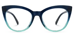Ellzey Cateye Blue Glasses0