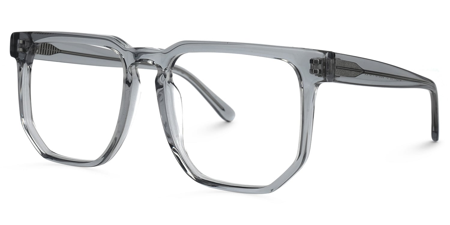 Matherne Square Gray Glasses1