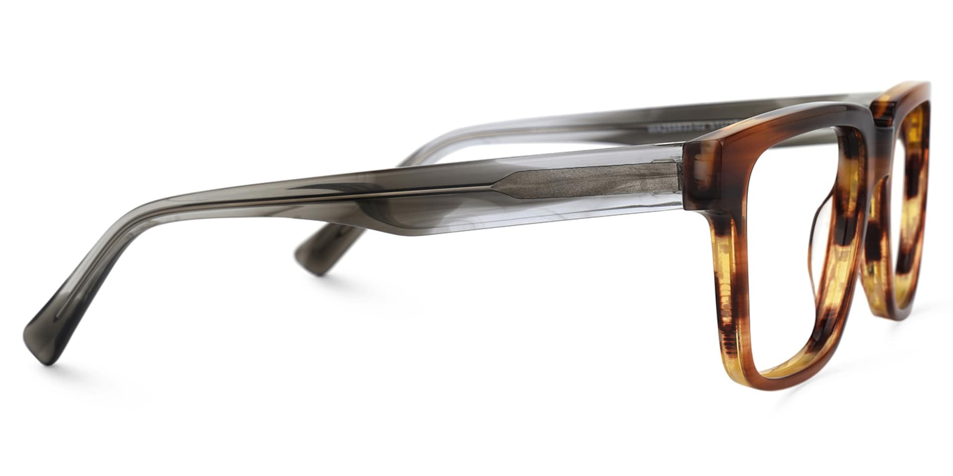Tavares Square Brown Glasses | Zeelool Glasses2