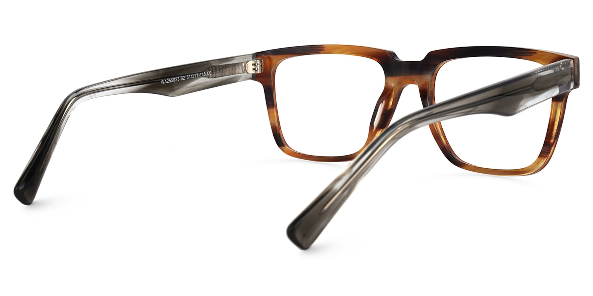 Tavares Square Brown Glasses | Zeelool Glasses3