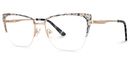 Kandee Square Floral Glasses1