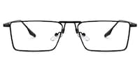Mallet Rectangle Black Glasses0