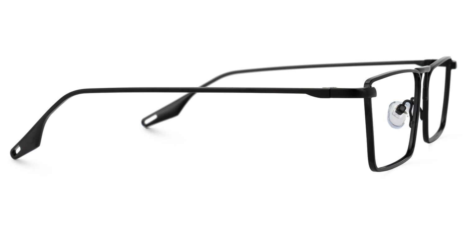 Mallet Rectangle Black Glasses | Zeelool Glasses