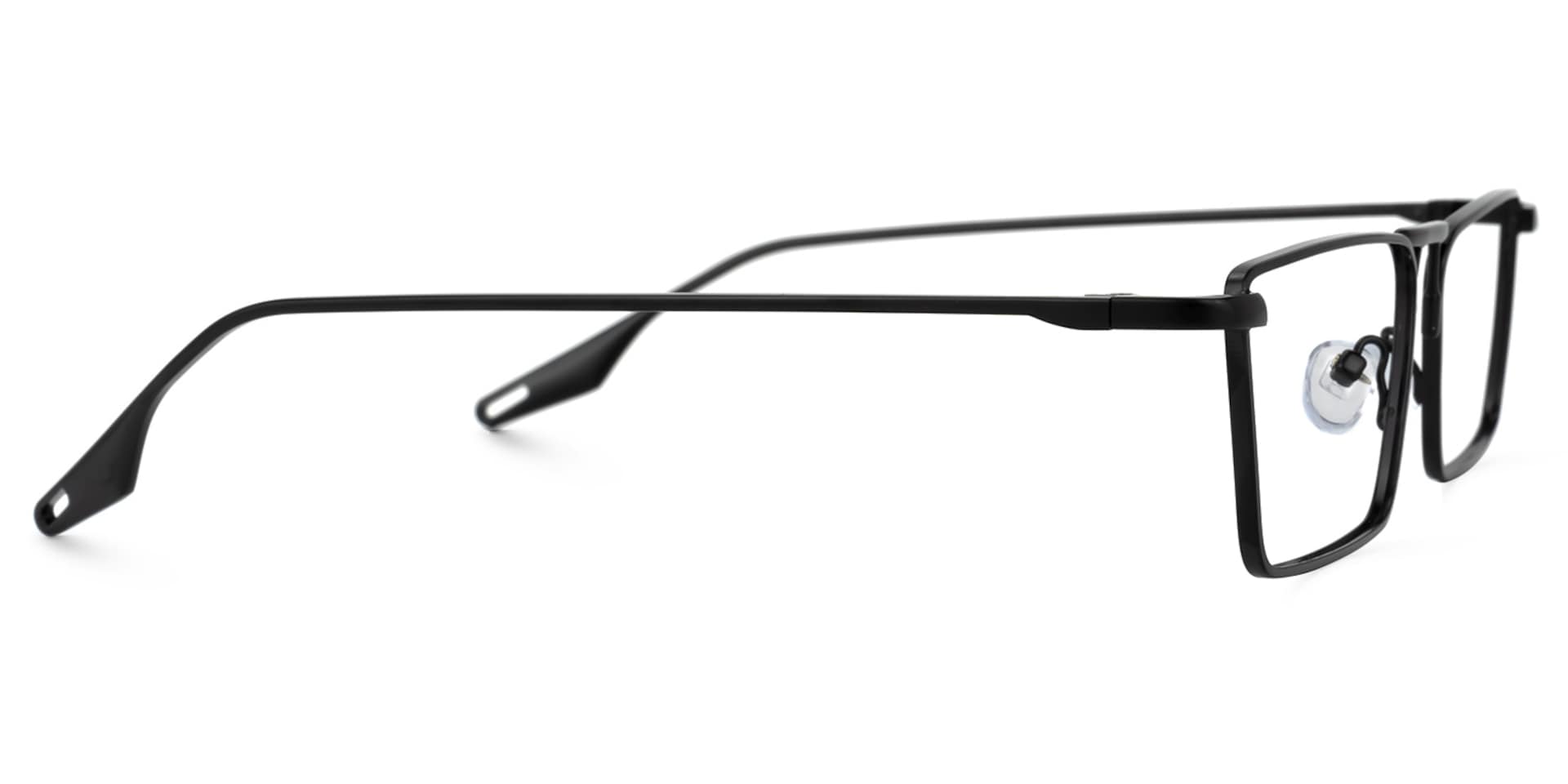 Mallet Rectangle Black Glasses | Zeelool Glasses2