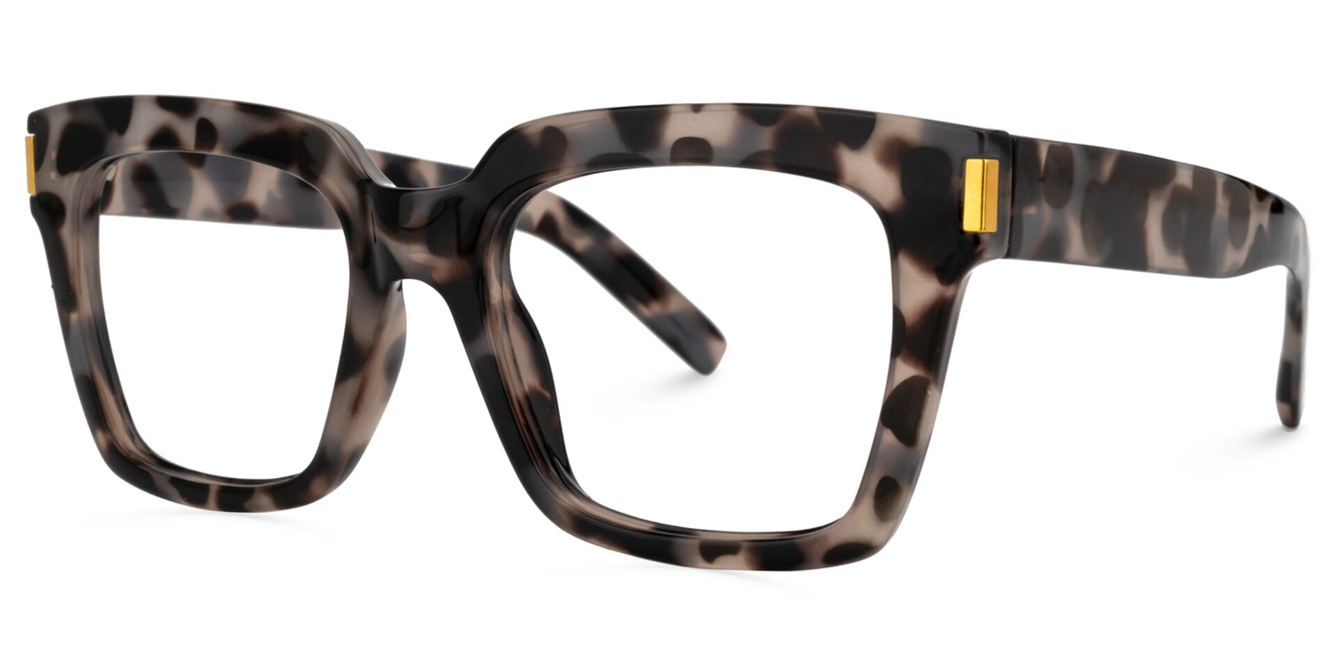 Johana Square Gray-Tortoise Glasses | Zeelool Glasses1