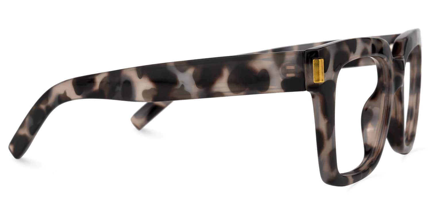 Johana Square Gray-Tortoise Glasses | Zeelool Glasses2