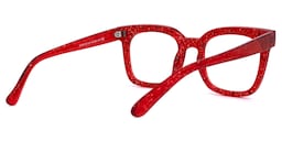 Eussub Square Red Glasses3