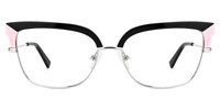 Marcsa Browline Black Glasses0