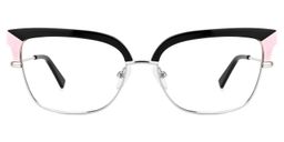 Marcsa Browline Black Glasses0