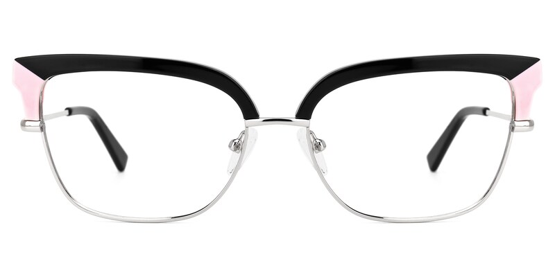 Marcsa Browline Black Glasses | Zeelool Glasses0