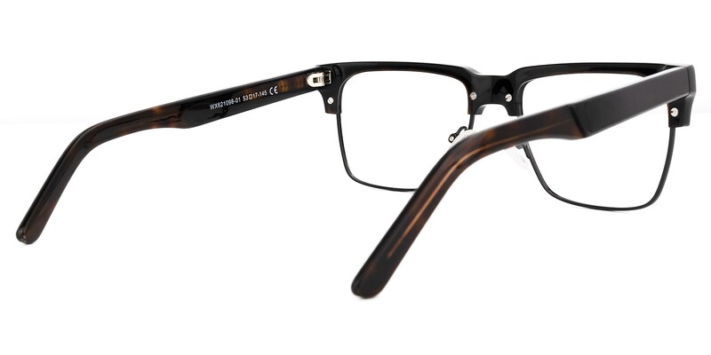 Mienzer Browline Black Glasses | Zeelool Glasses3