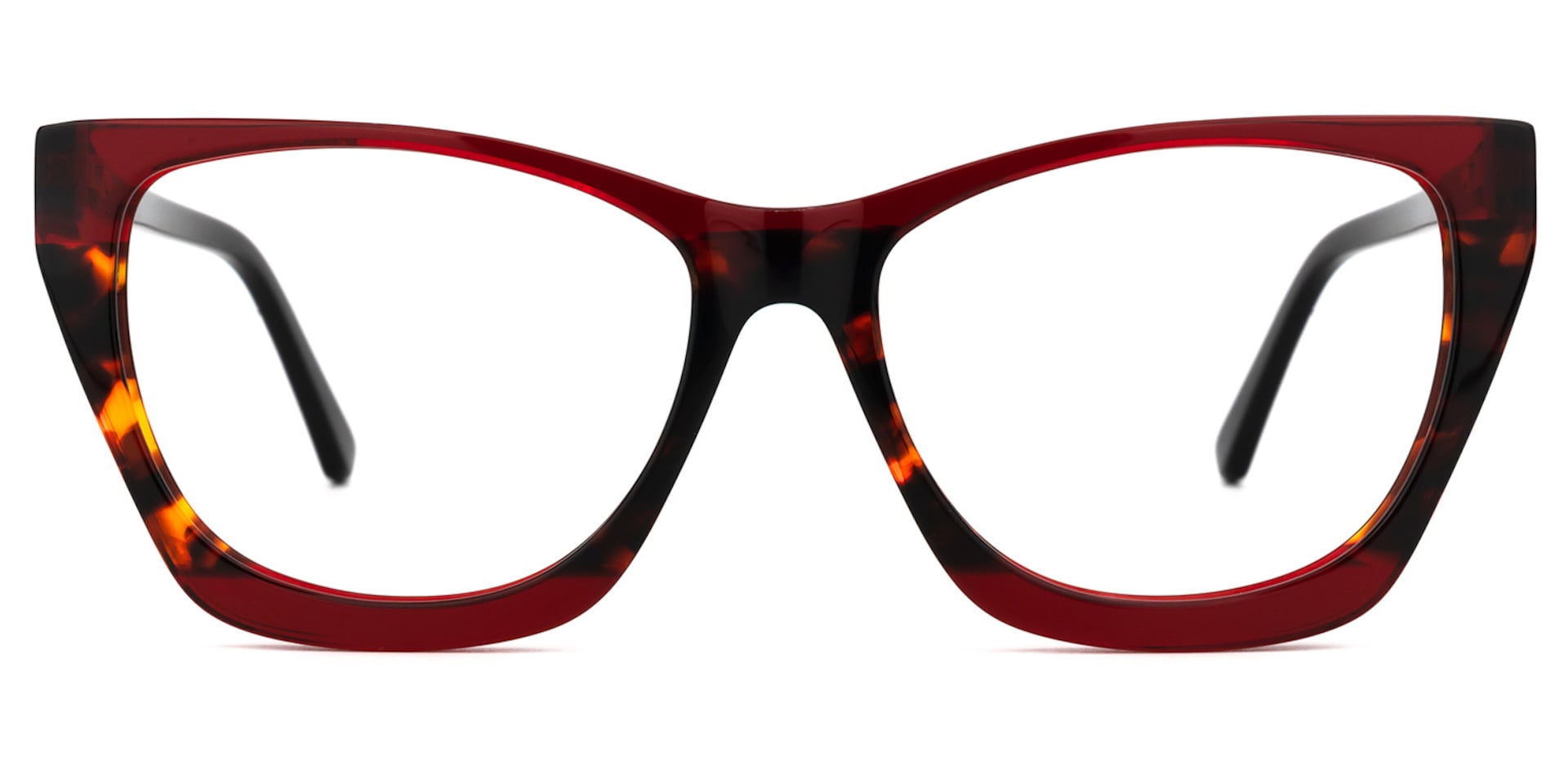 Frankens Geometric Red Glasses | Zeelool Glasses0