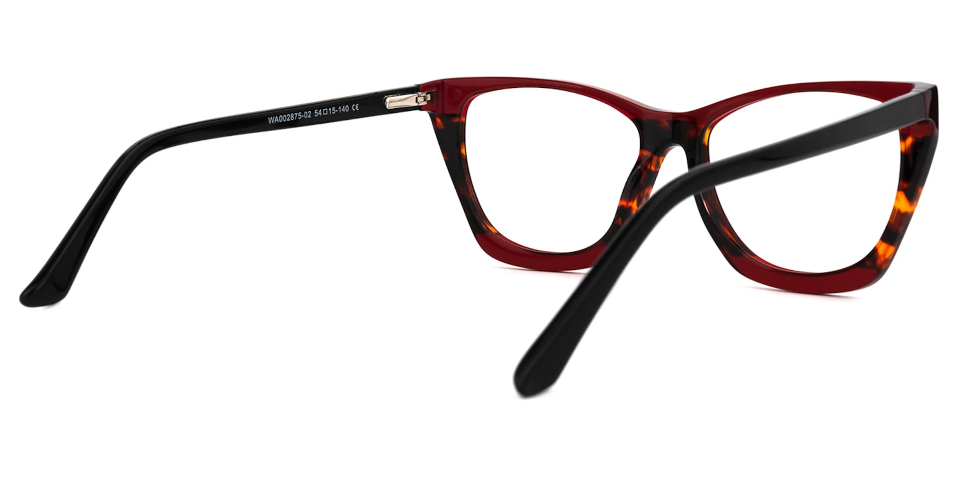 Frankens Geometric Red Glasses | Zeelool Glasses3