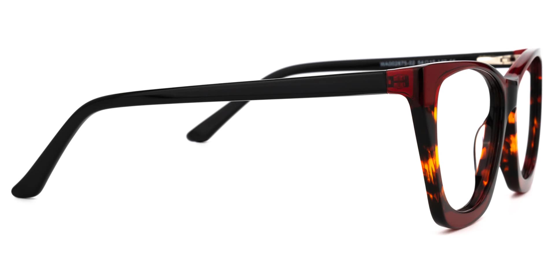Frankens Geometric Red Glasses | Zeelool Glasses2