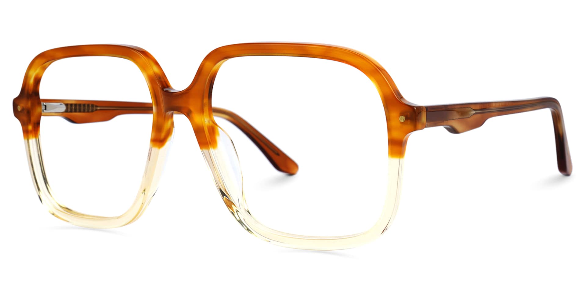 Caroline Square Two-Tone Glasses | Zeelool Glasses1