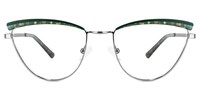 Freitas Browline Silver Glasses0