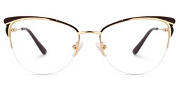 Pendy Browline Dark-Red Glasses0