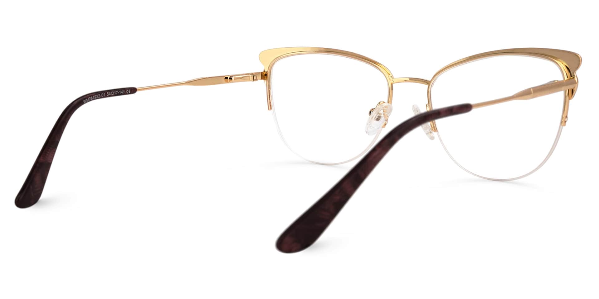 Pendy Browline Dark-Red Glasses | Zeelool Glasses3