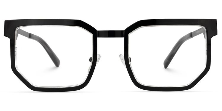 Barber Black Rectangle Glasses