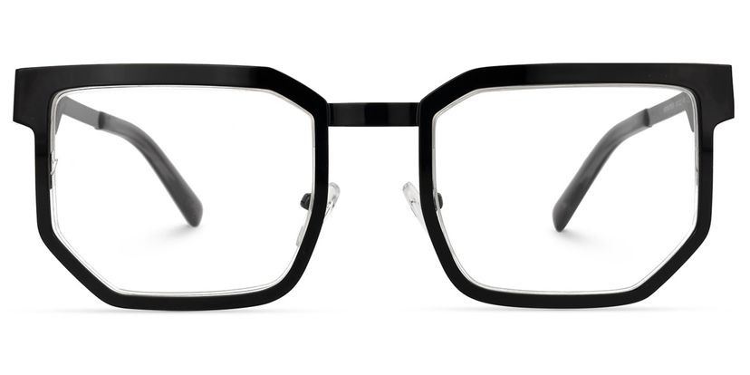 Barber Black Rectangle Glasses